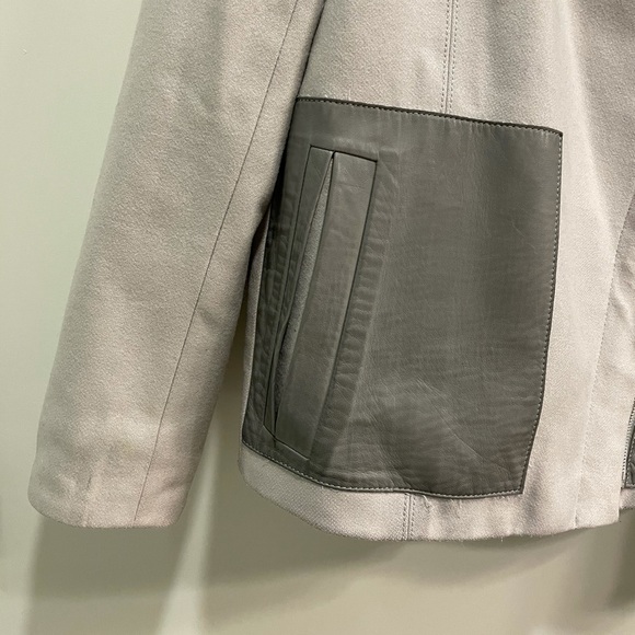 Helmut Lang Grey Rabbit/Leather Reversible Jacket - Picture 14 of 16